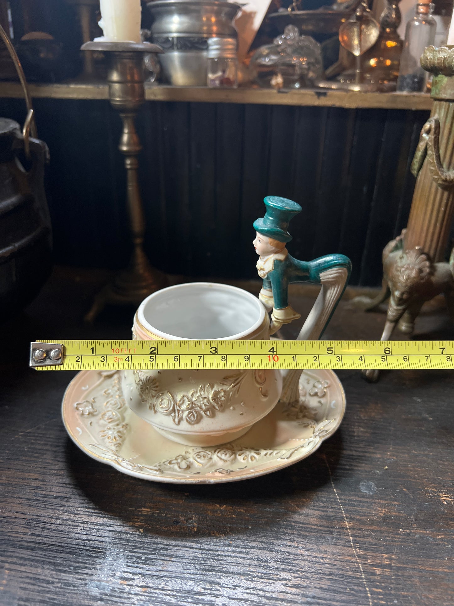 1940s Bisque Ardalt Japan Victorian Gentleman Tea Cup Set