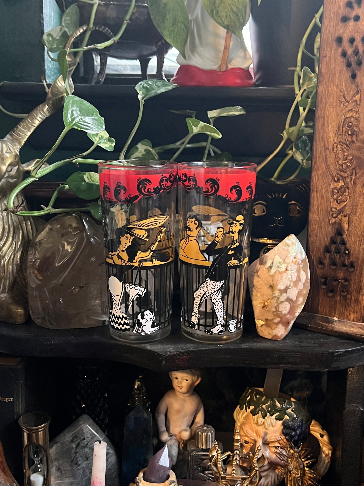 Hazel Atlas Moulin Rouge Drinking Glasses