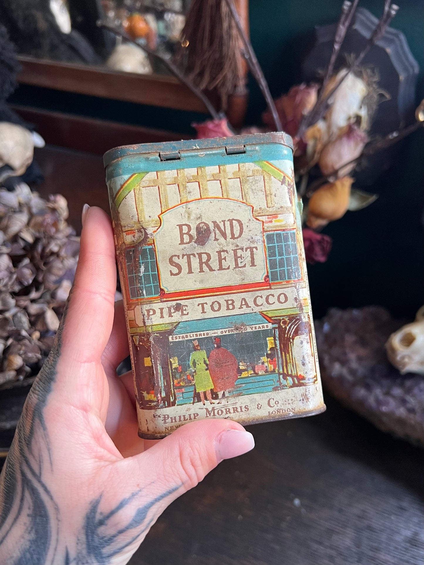 Antique Bond Street Pipe Tobacco Tin