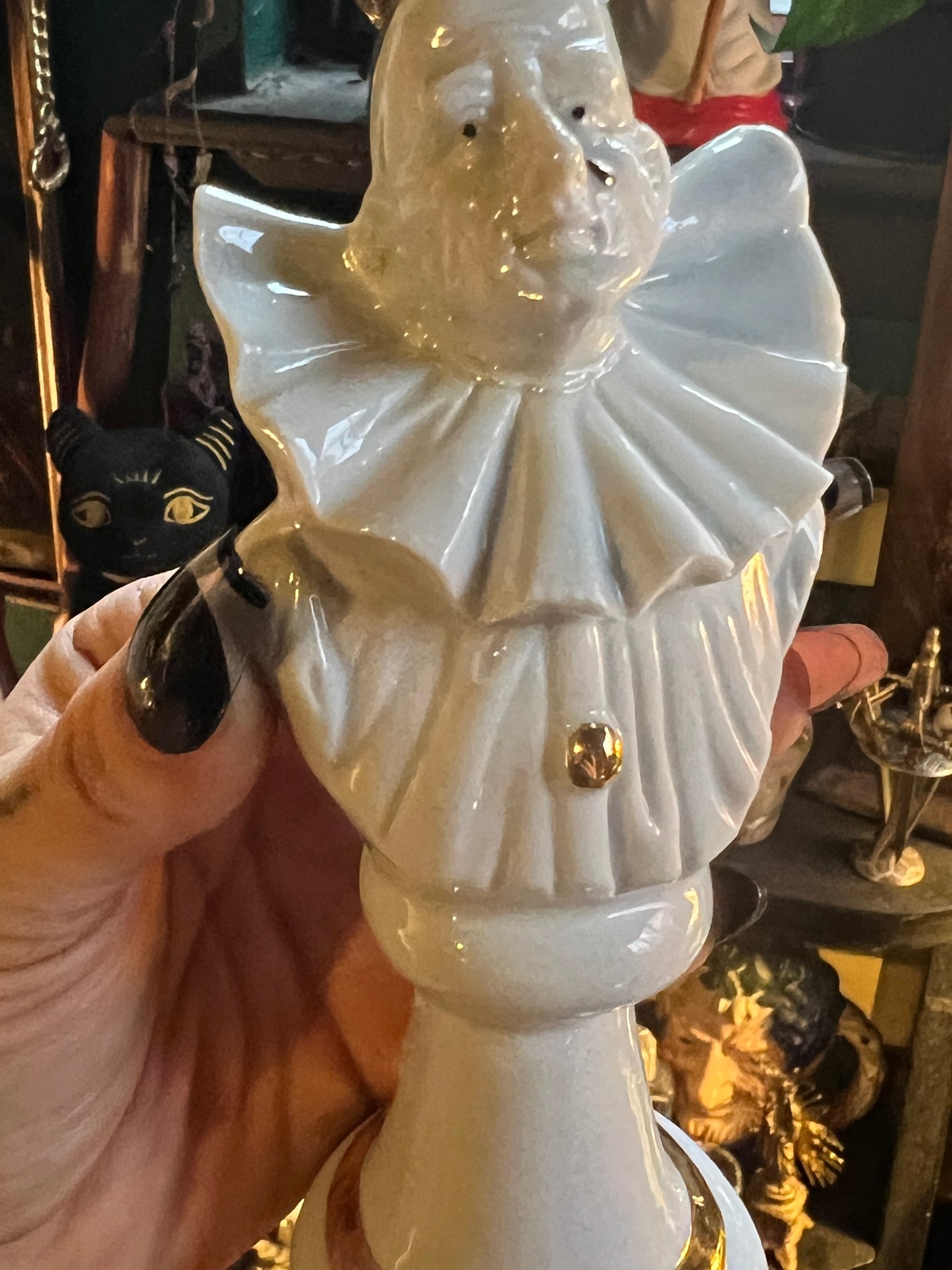 Capodimonte Porcelain Pierrot Clown Bust