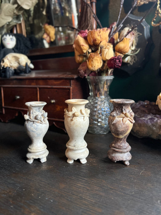 Italian Marble Miniature Vases