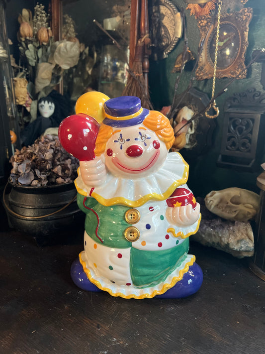 Happy Clown Cookie Jar