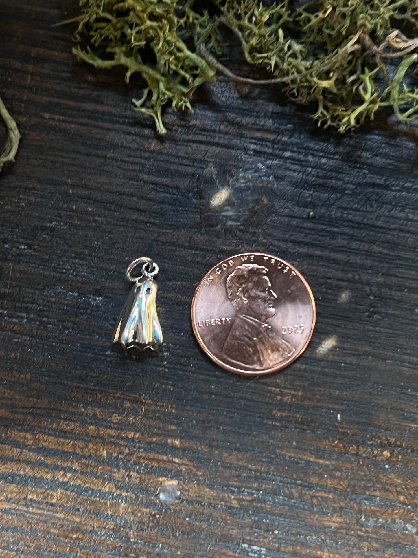 Sterling Ghost Charm
