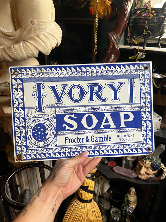Vintage Ivory Soap Proctor and Gamble Metal Sign