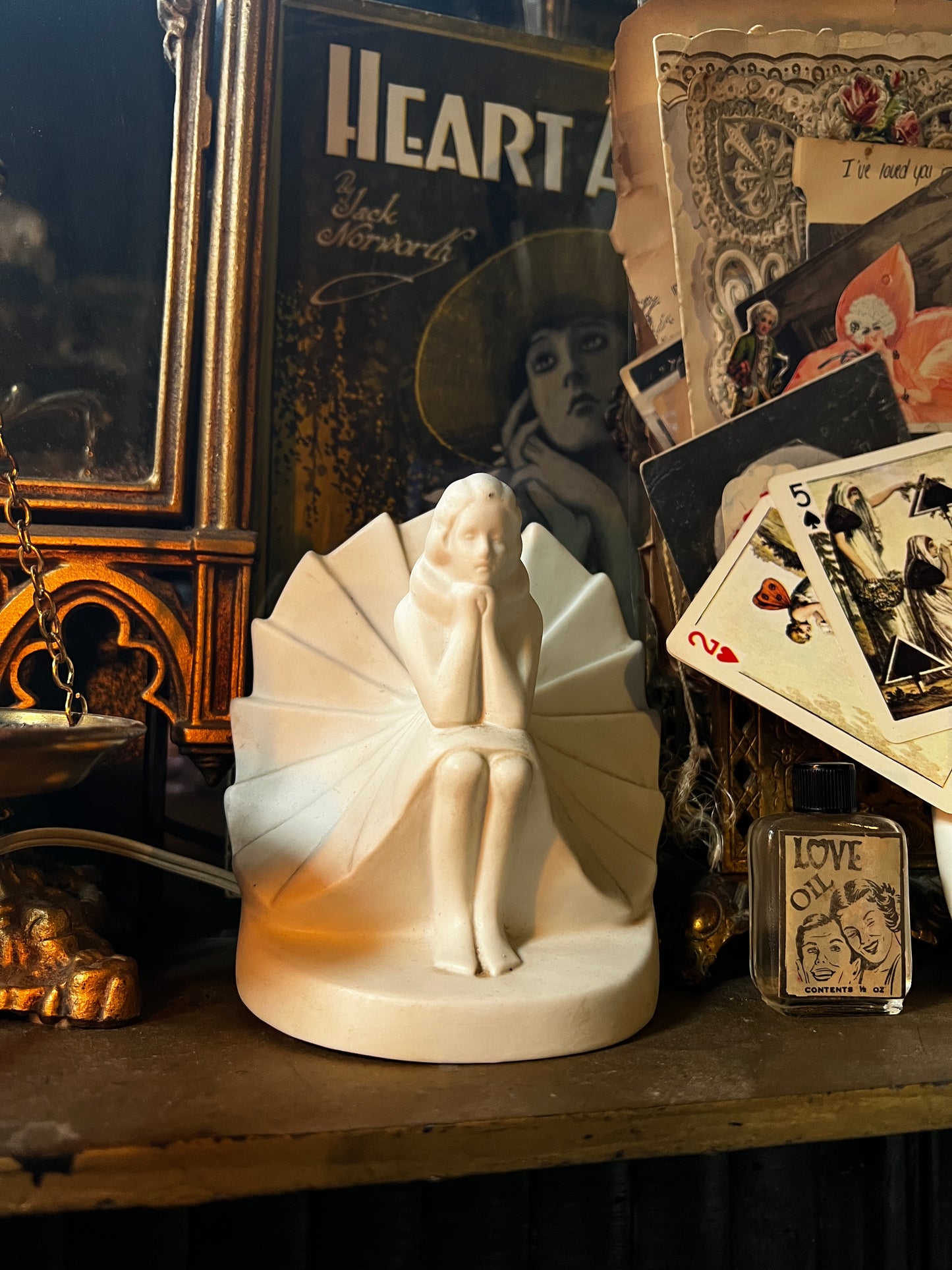 Sarsaparilla Art Deco 1980s Night Light Sculpture