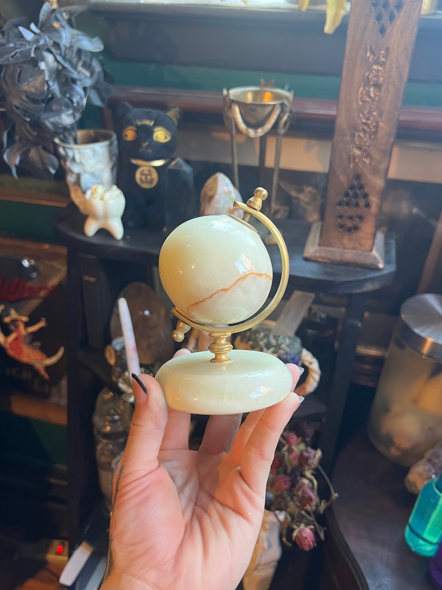 Art Deco Marble Globe