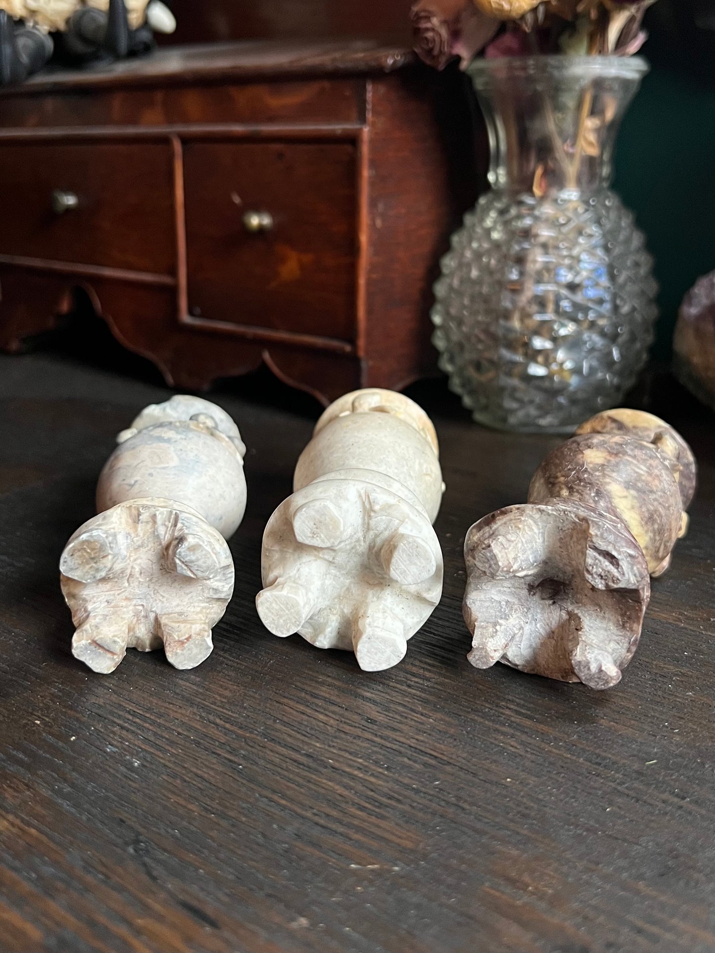 Italian Marble Miniature Vases