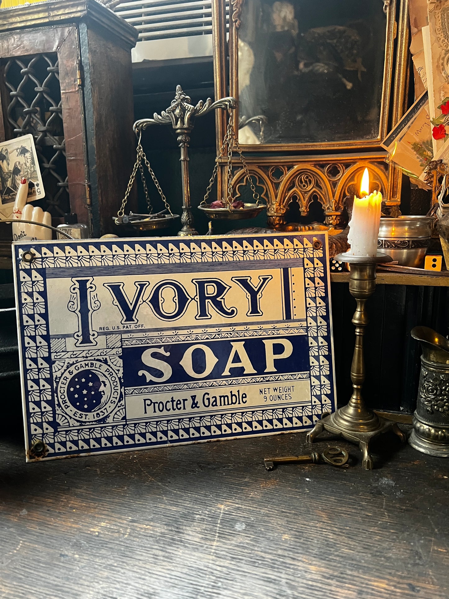 Vintage Ivory Soap Proctor and Gamble Metal Sign