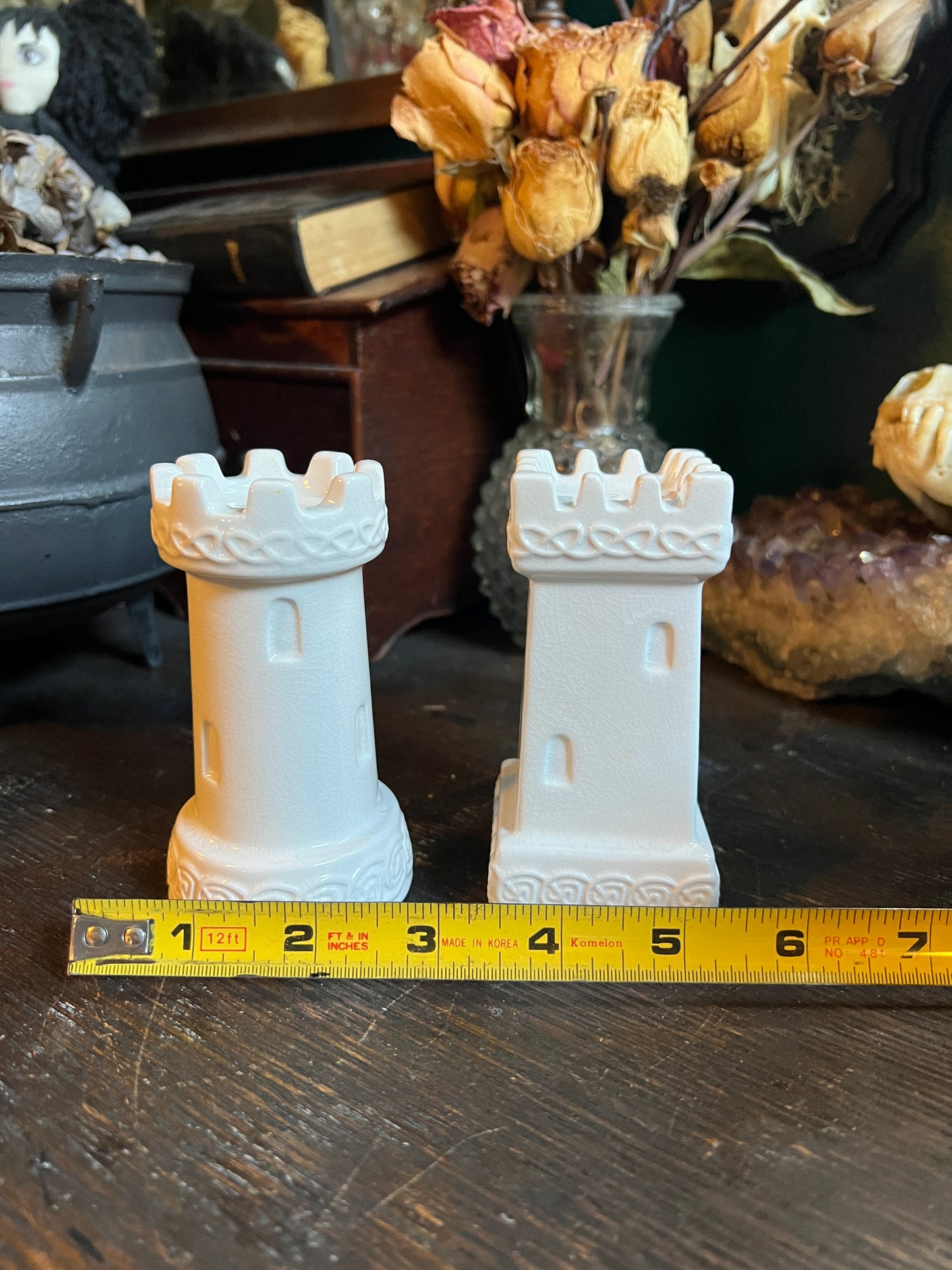 Celtic Castle Towers Salt & Pepper Shakers