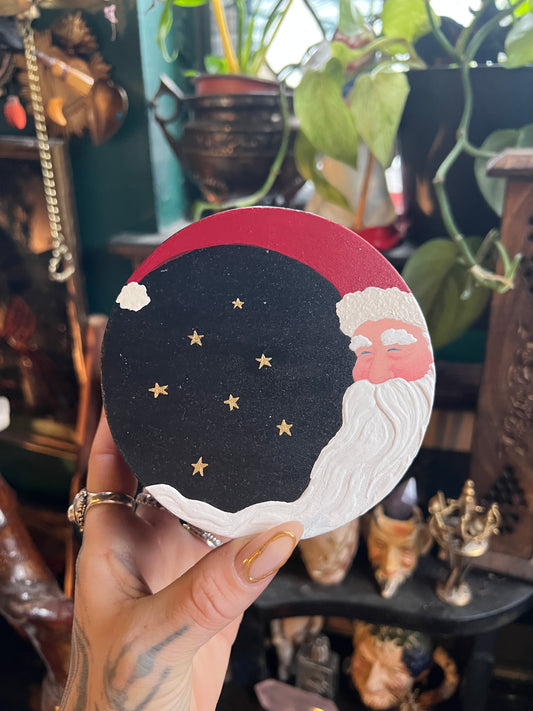 Santa Claus Crescent Moon Trinket Box ￼
