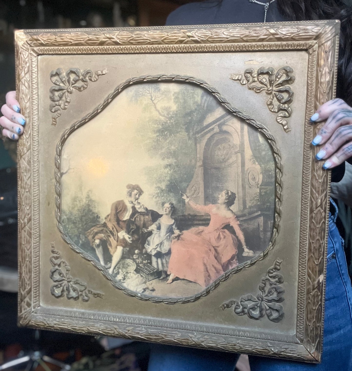 Vintage Arthur L Cox ‘Innocence’ Print Framed