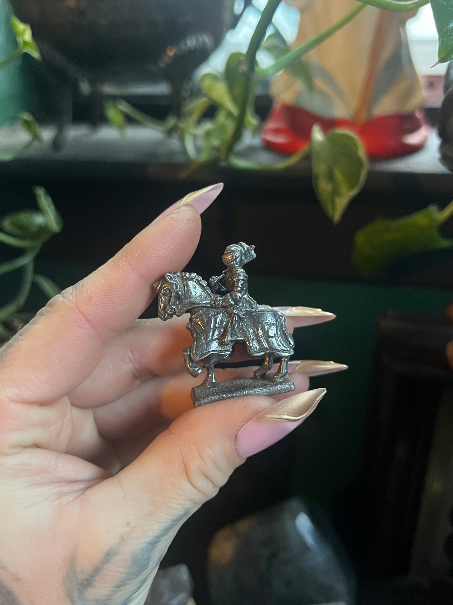 Westair Mini Pewter Armored Knight Figurine