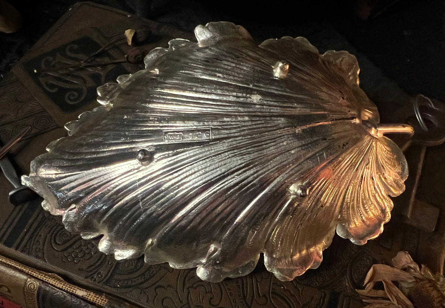 Silver-plated Leaf Dish