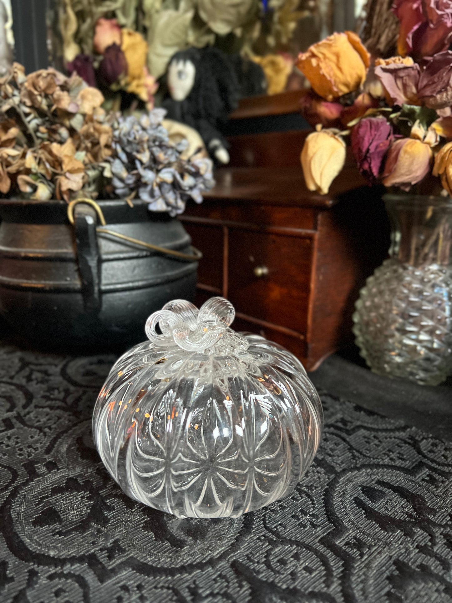 Handblown Glass Pumpkin