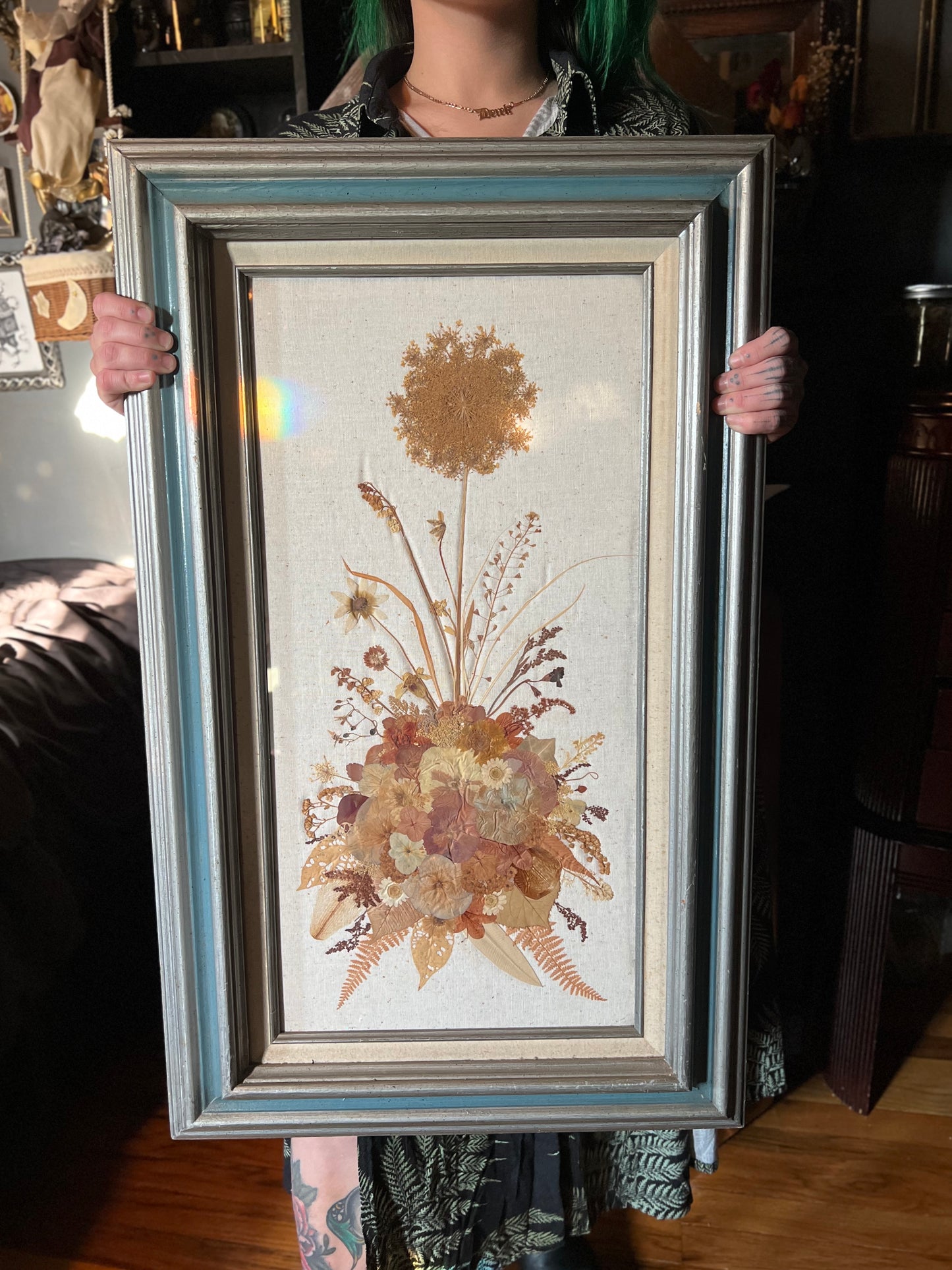 Rectangle Framed Pressed Dried Florals