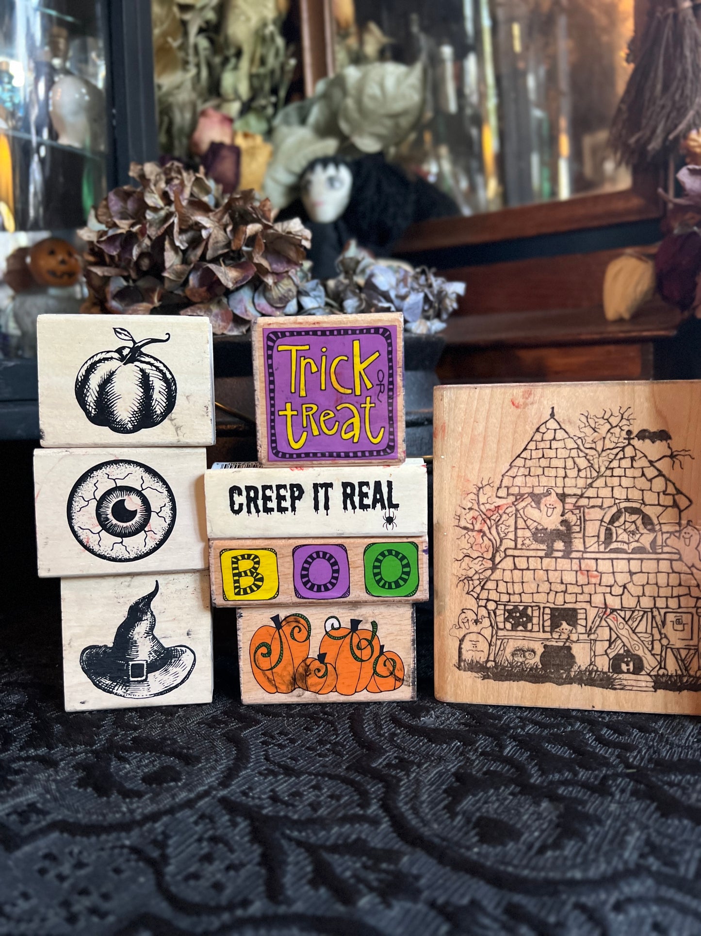 Set of Halloween Stamps