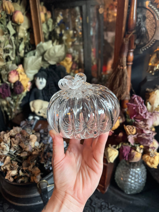 Handblown Glass Pumpkin