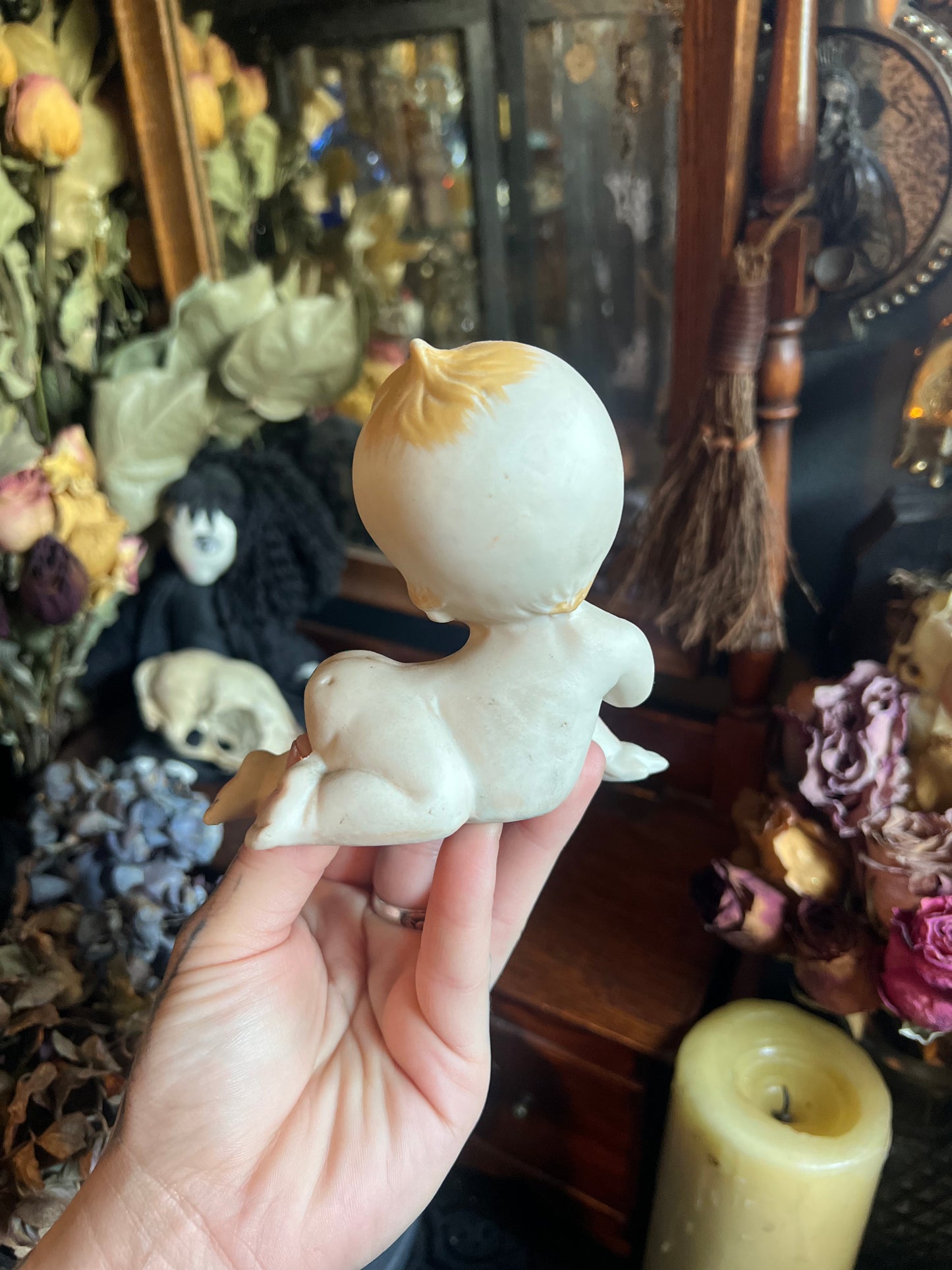 Crying Kewpie Figurine