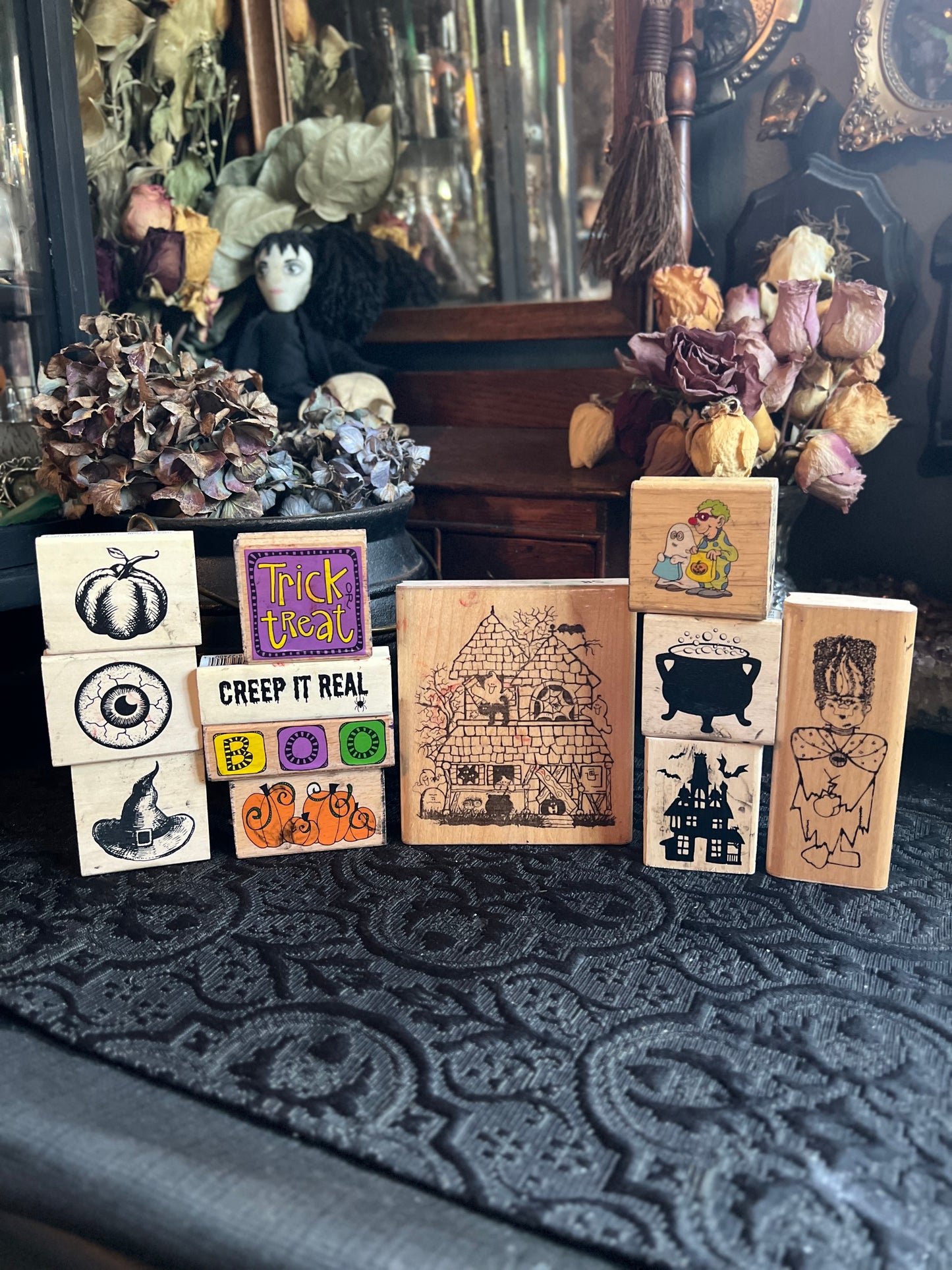 Set of Halloween Stamps