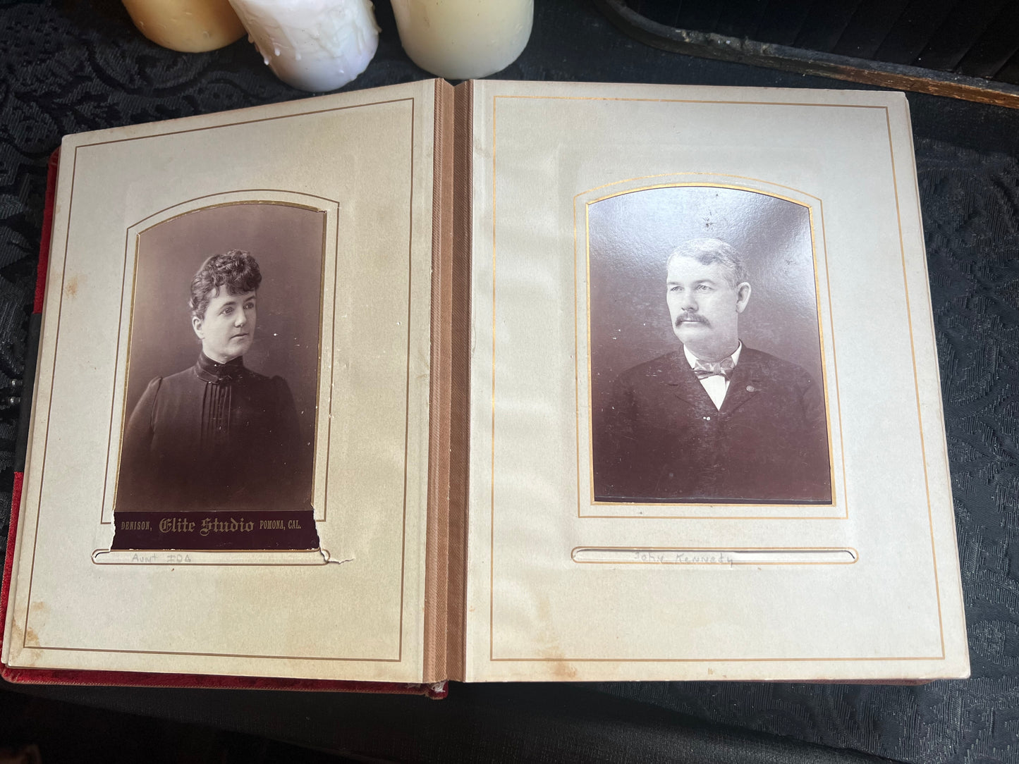 Antique Velvet Photo Album