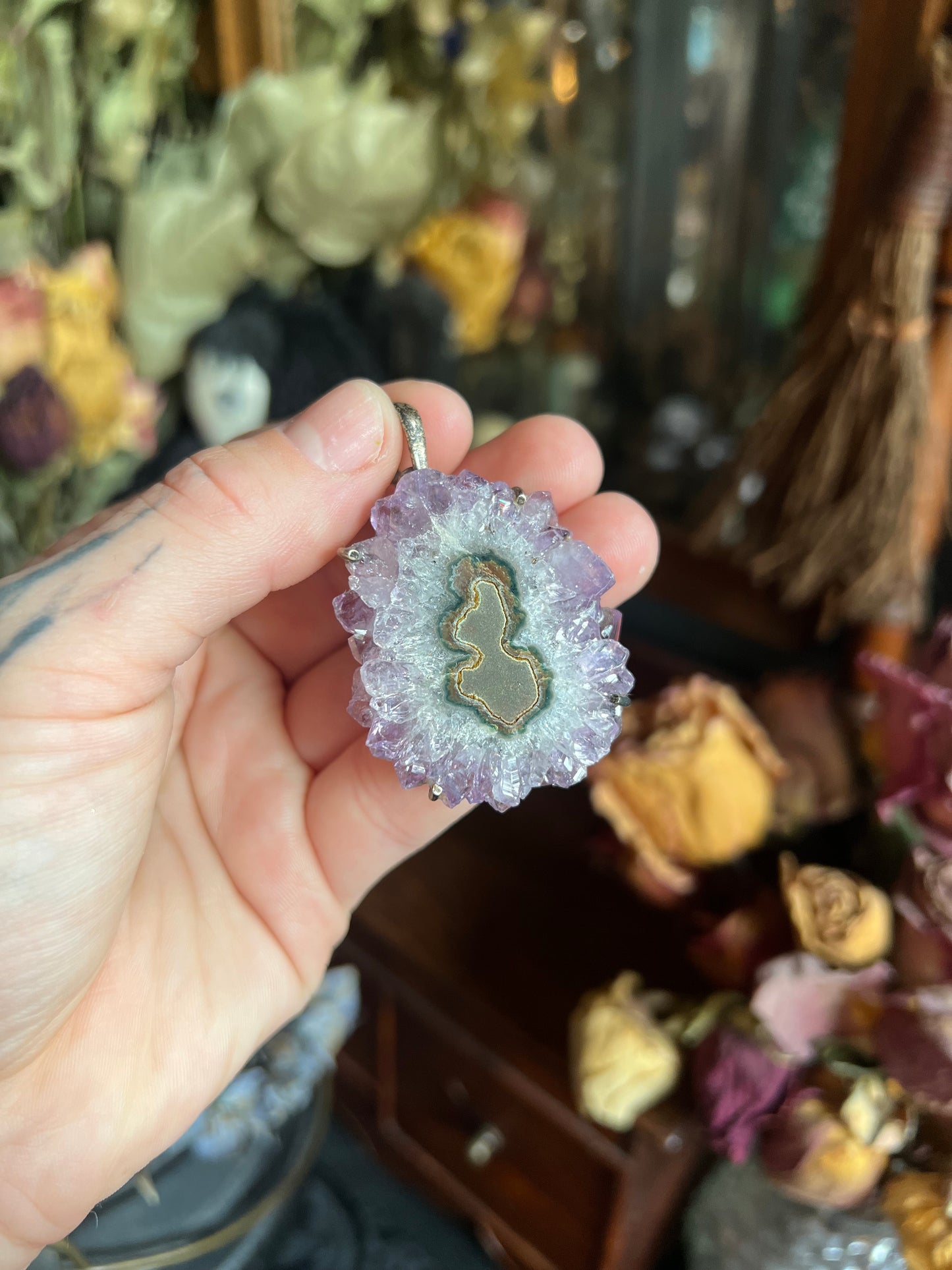 Amethyst Stalactite Pendant