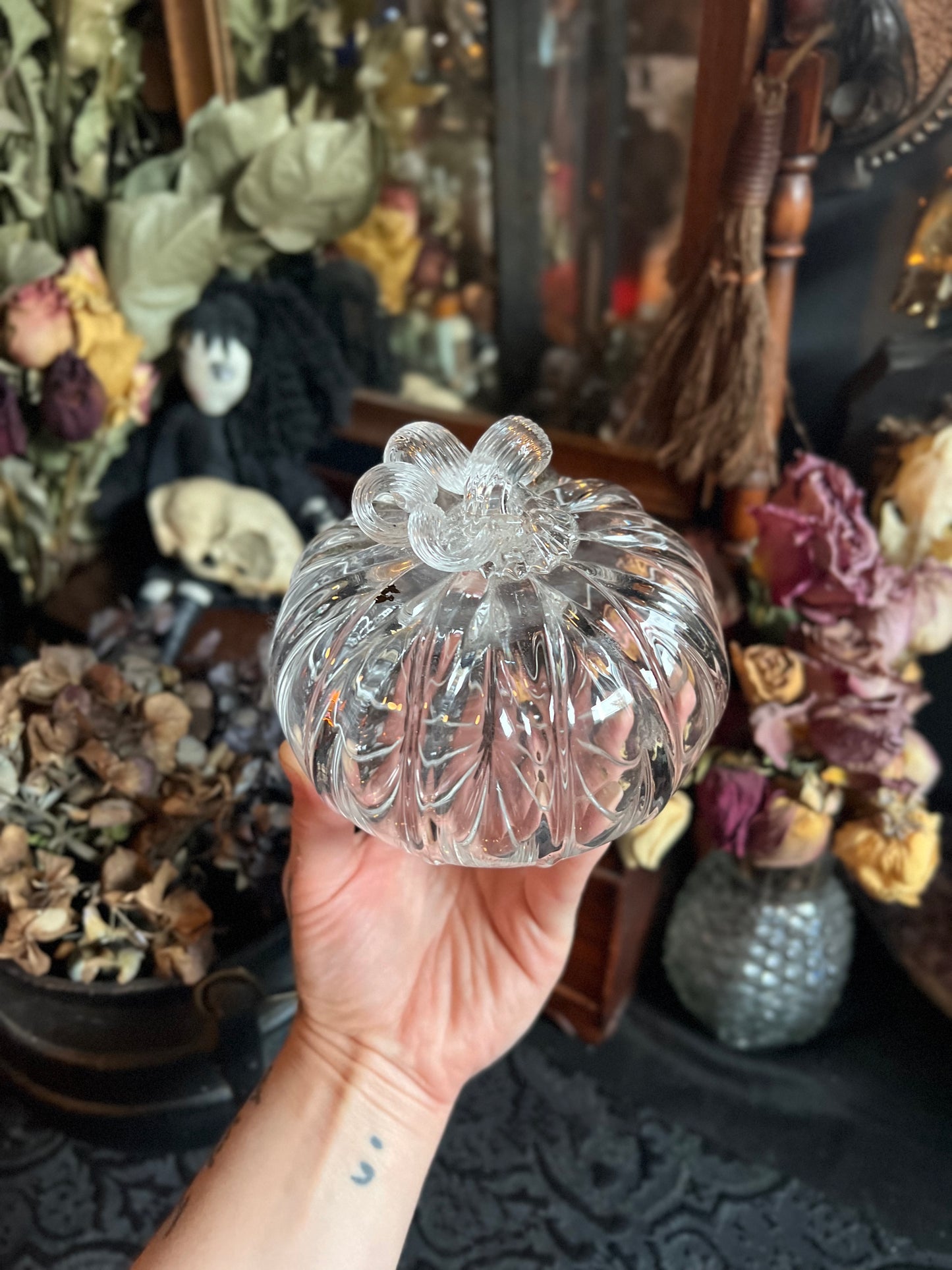 Handblown Glass Pumpkin