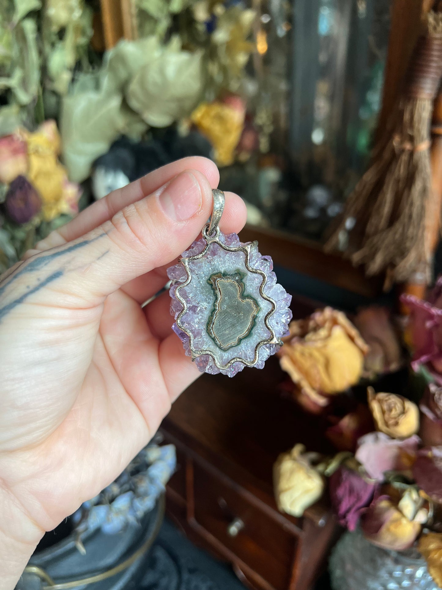 Amethyst Stalactite Pendant