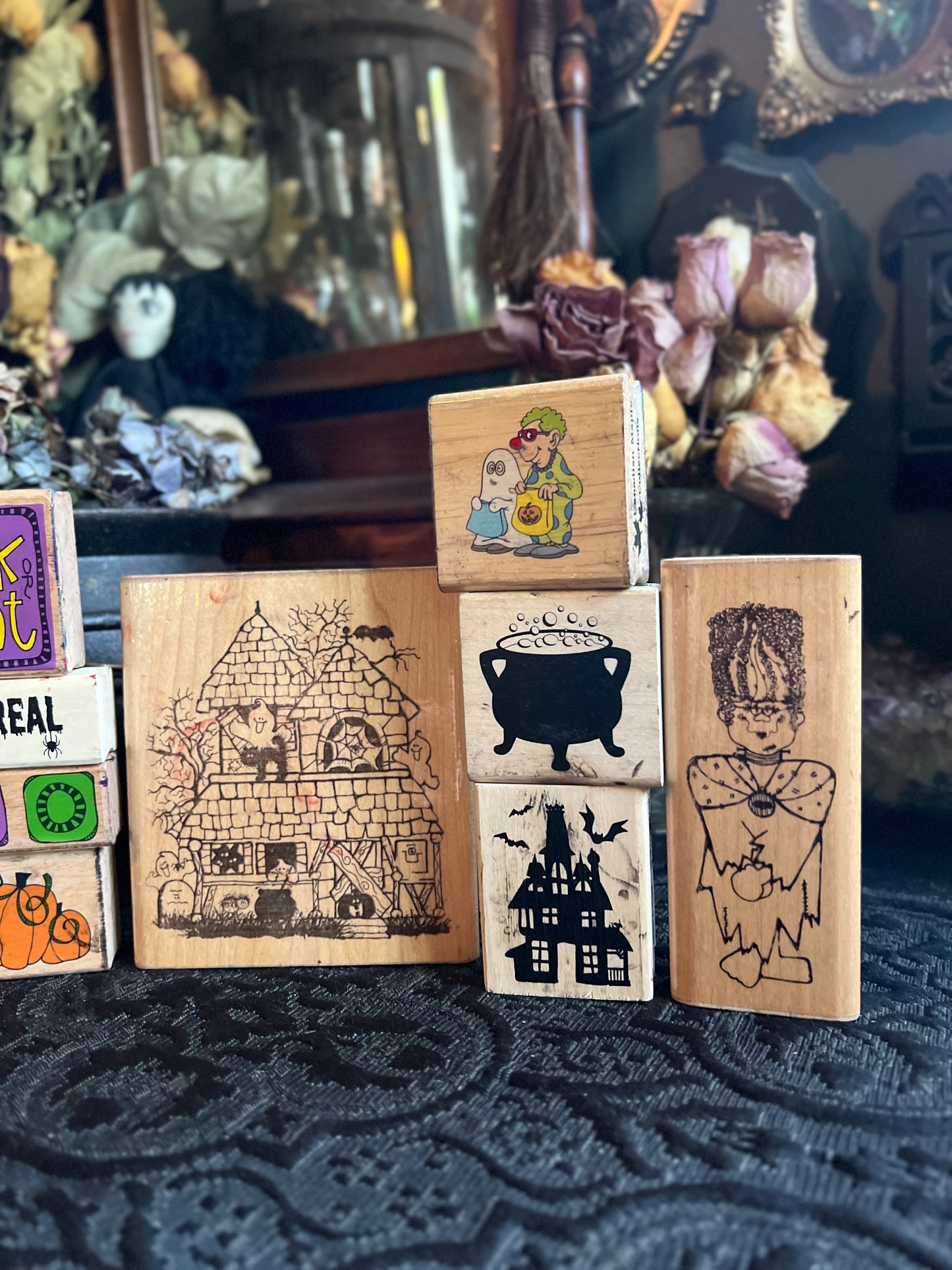 Set of Halloween Stamps