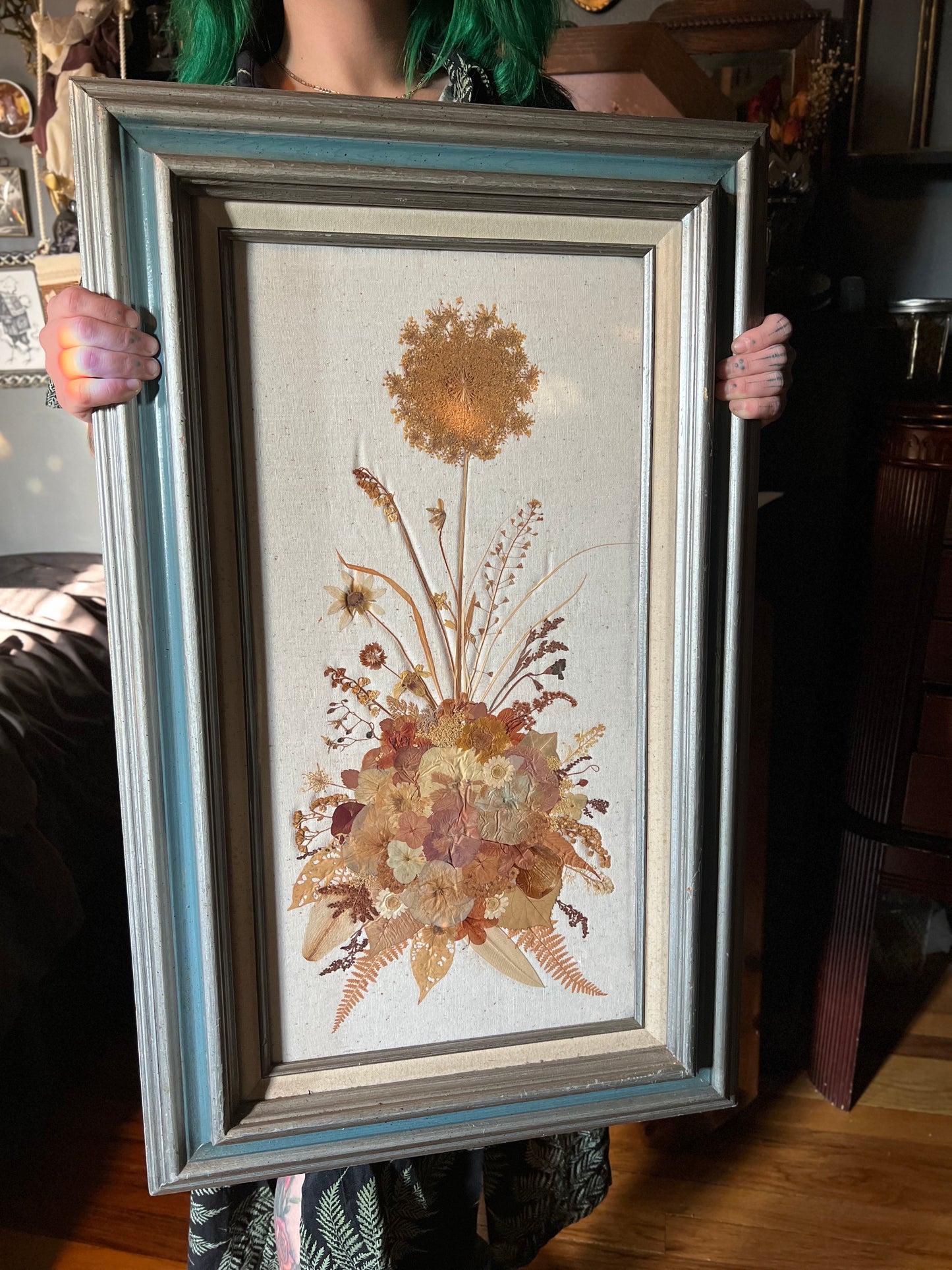 Rectangle Framed Pressed Dried Florals