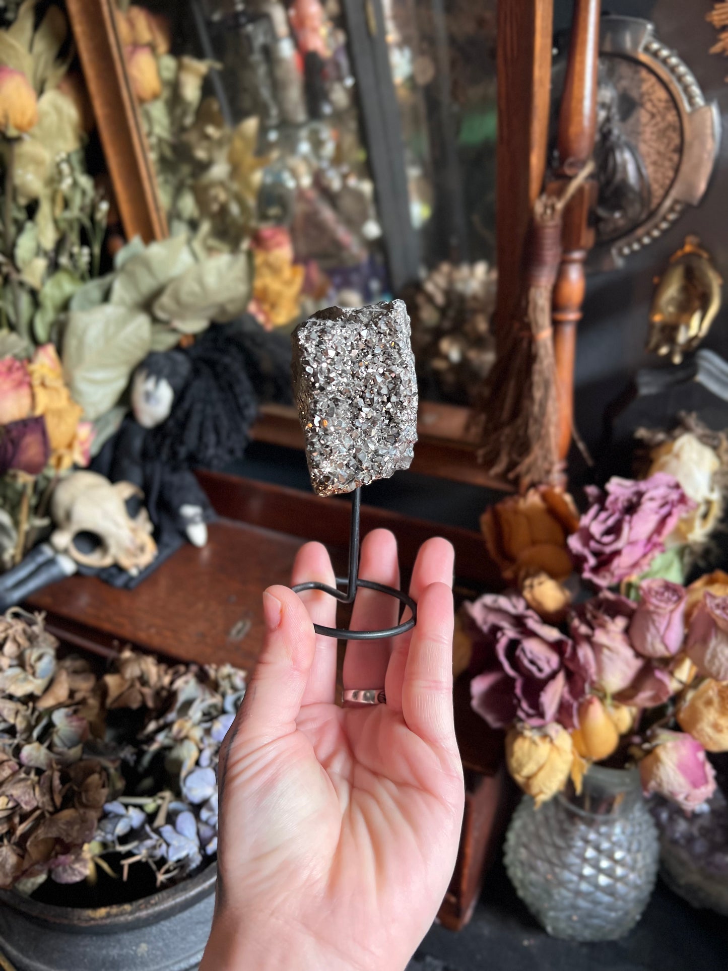 Pyrite Crystal Stand