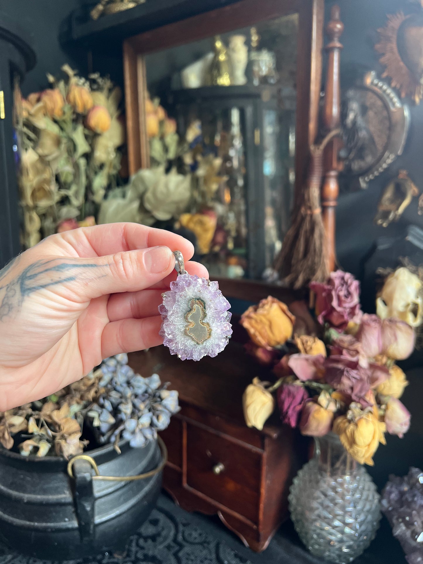 Amethyst Stalactite Pendant