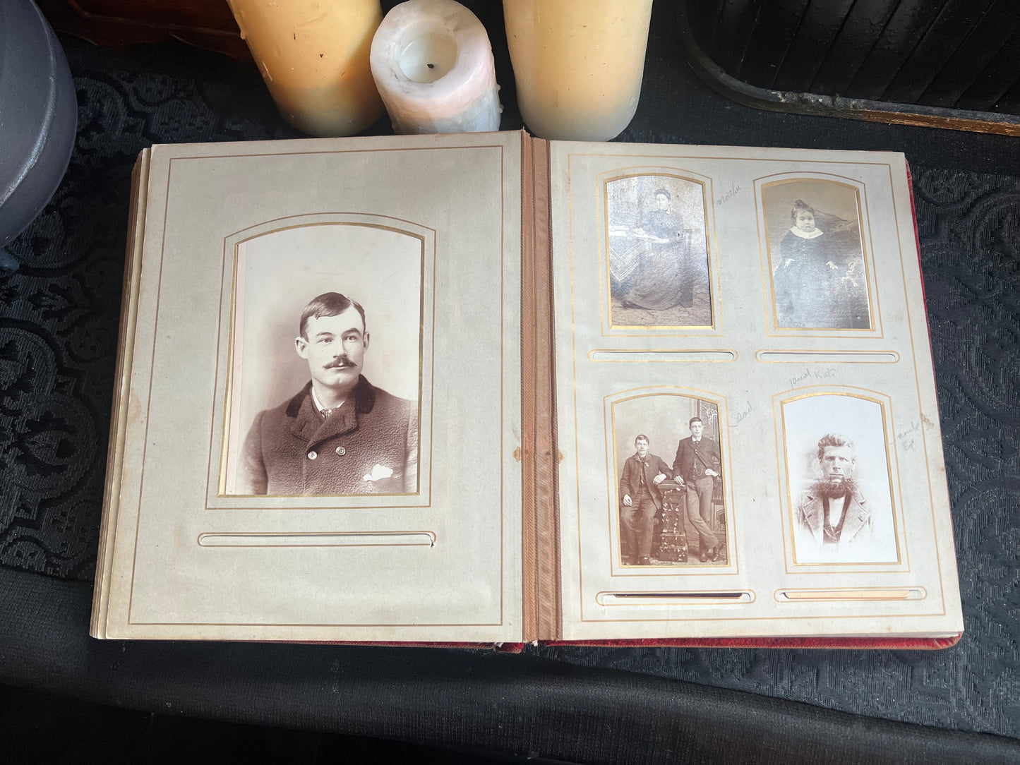 Antique Velvet Photo Album