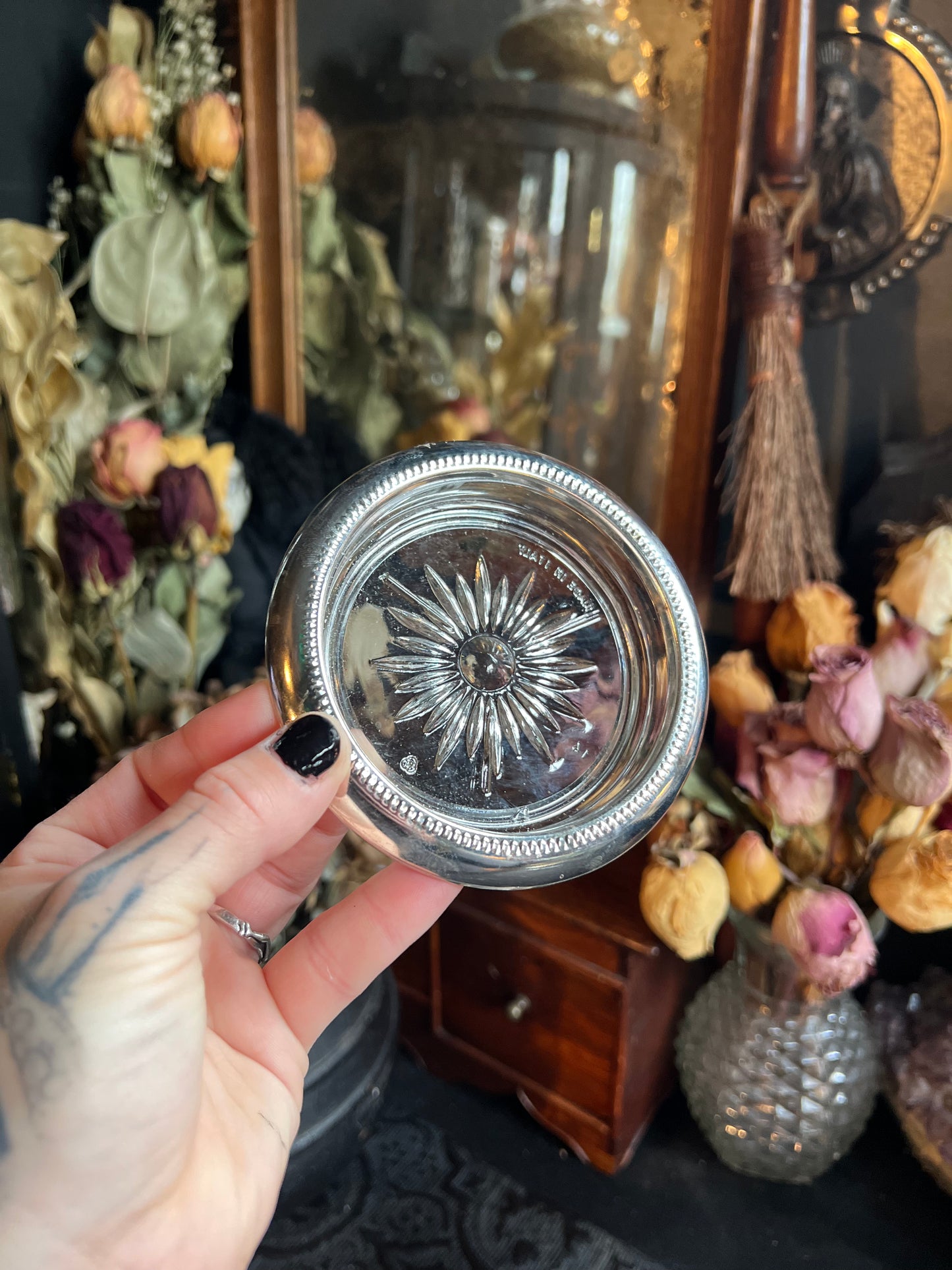 Silver-plated Leonard Starburst Coasters