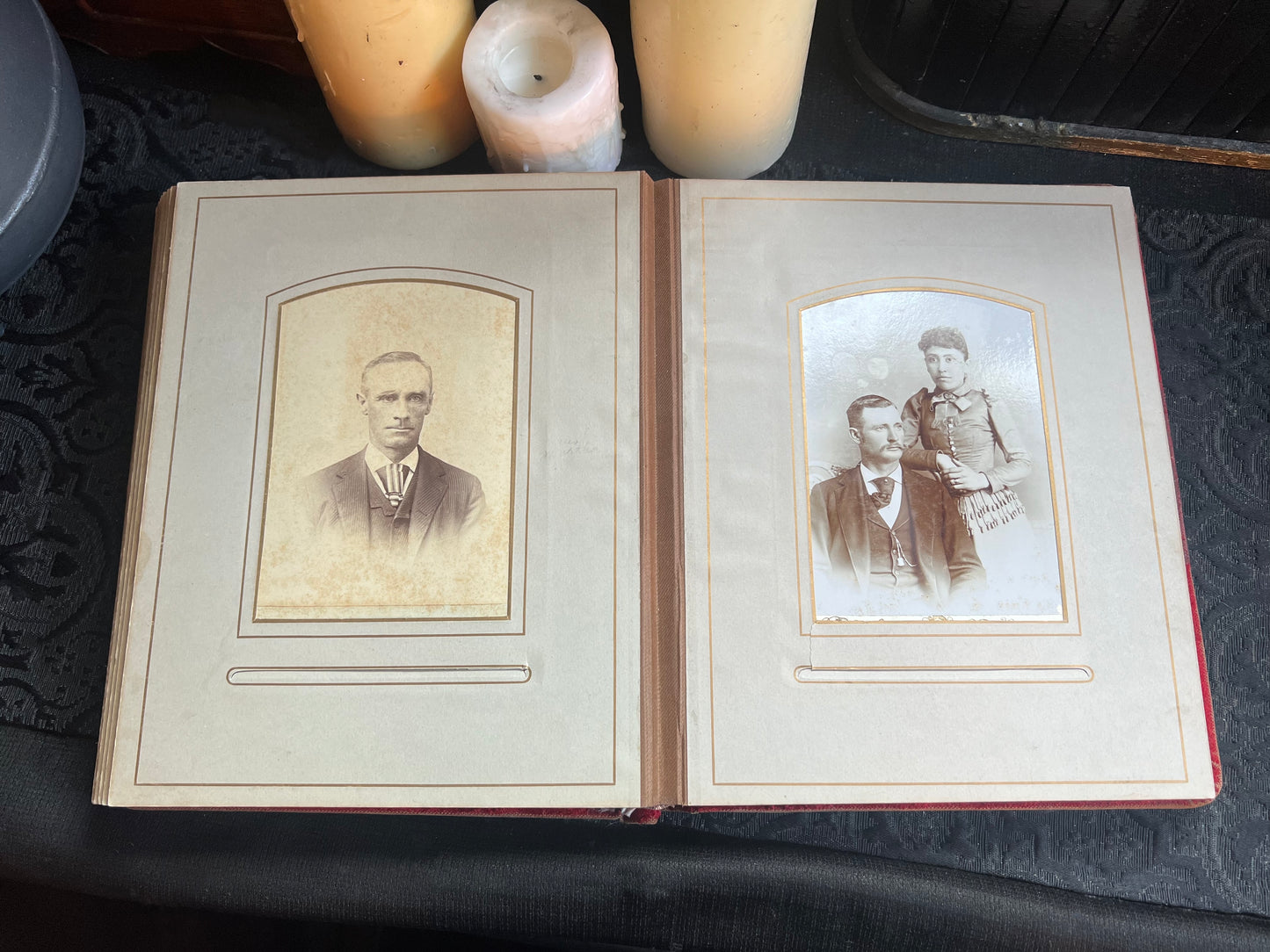 Antique Velvet Photo Album