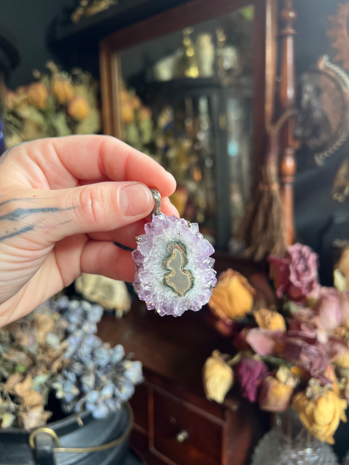 Amethyst Stalactite Pendant