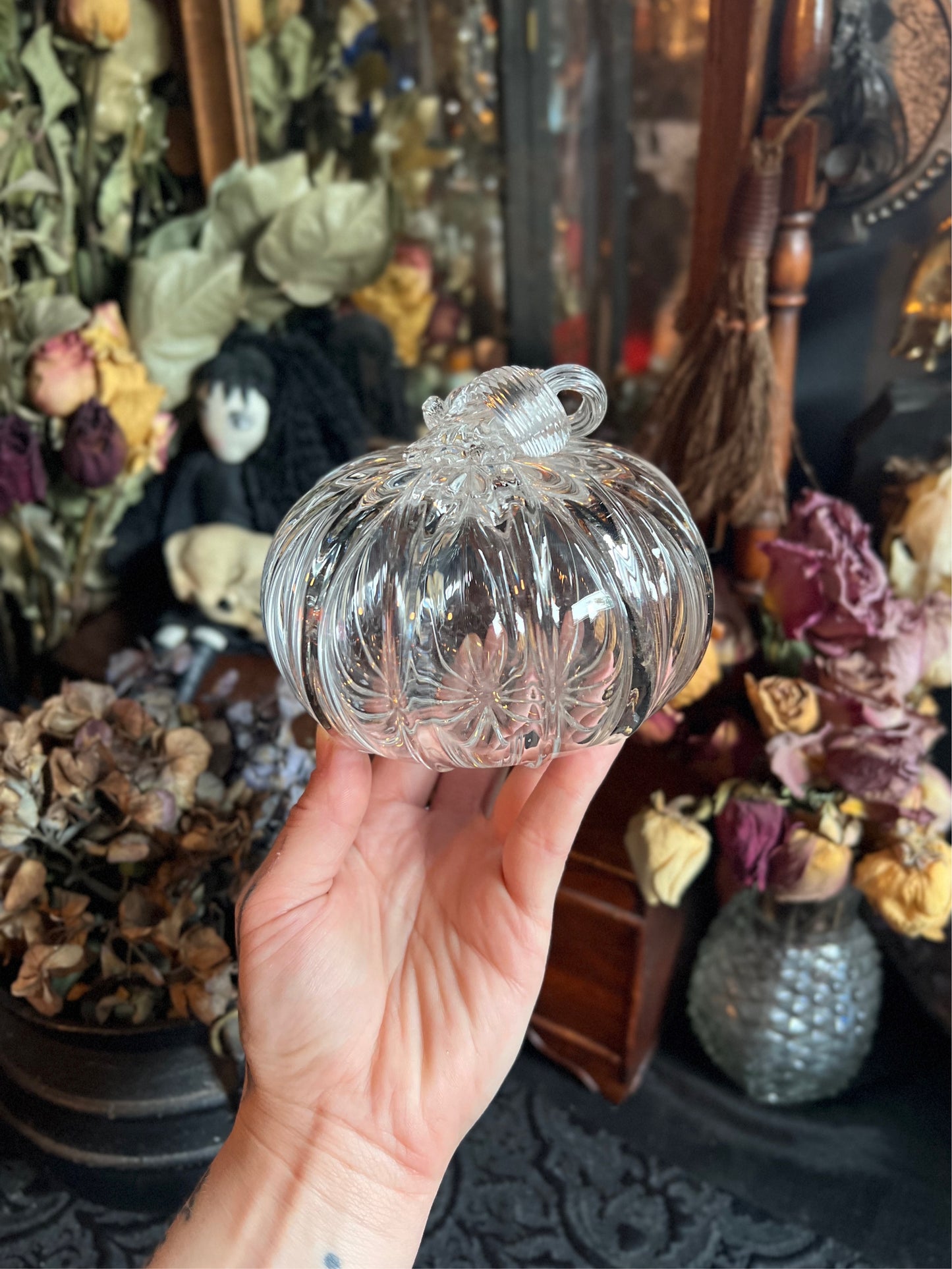 Handblown Glass Pumpkin