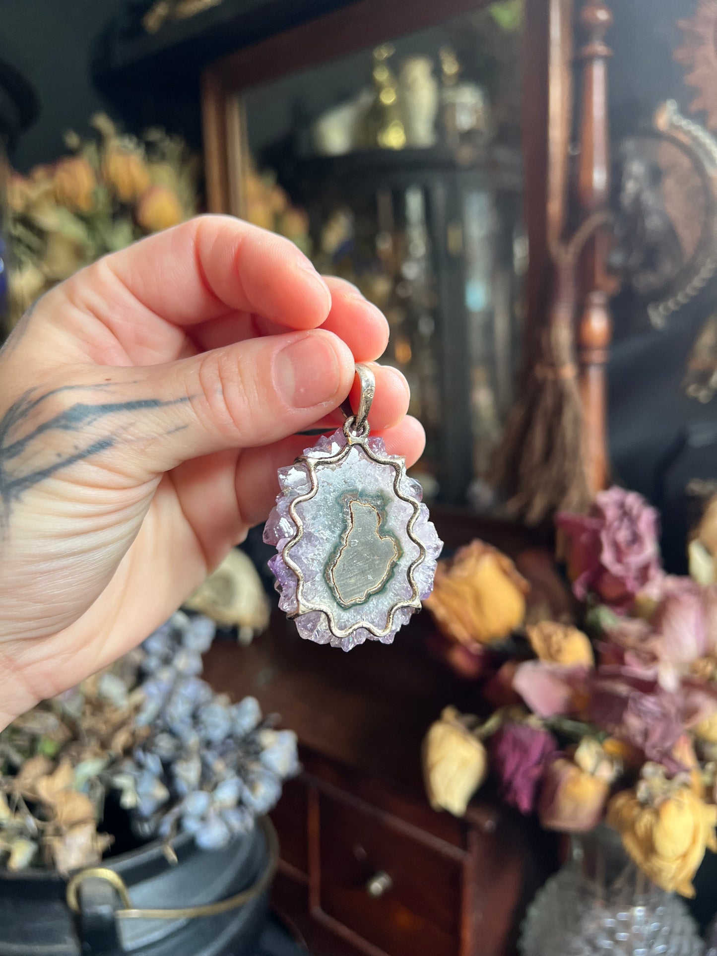 Amethyst Stalactite Pendant