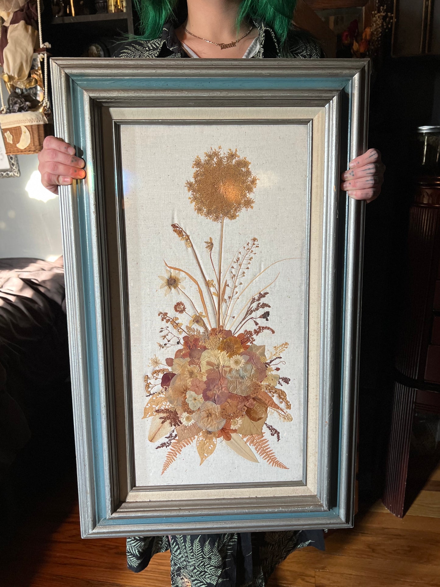 Rectangle Framed Pressed Dried Florals