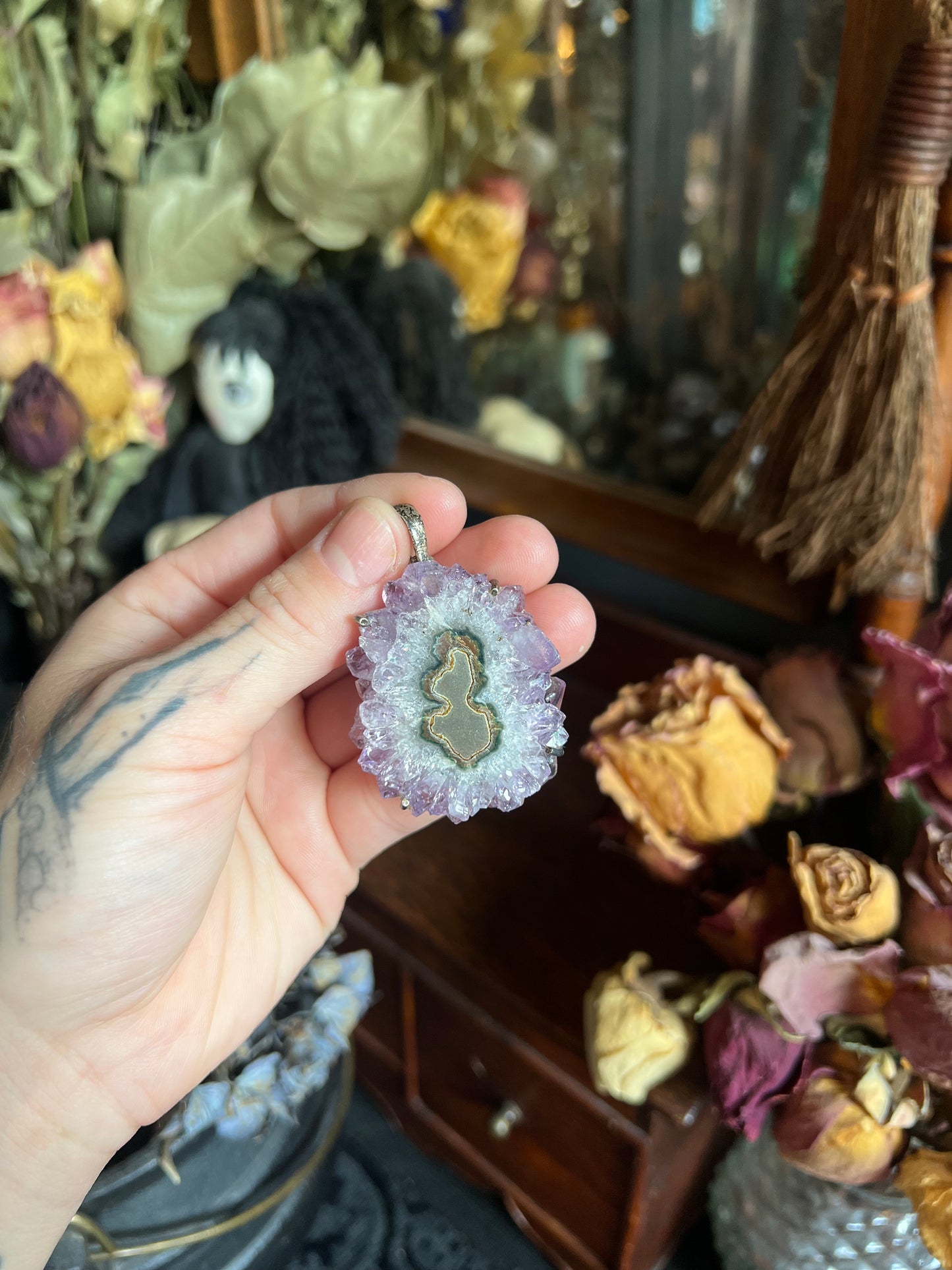 Amethyst Stalactite Pendant