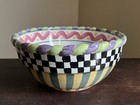 MacKenzie Childs Piccadilly Ceramic Nesting Bowls Set of 3 Aurora NY