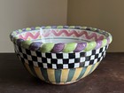 MacKenzie Childs Piccadilly Ceramic Nesting Bowls Set of 3 Aurora NY